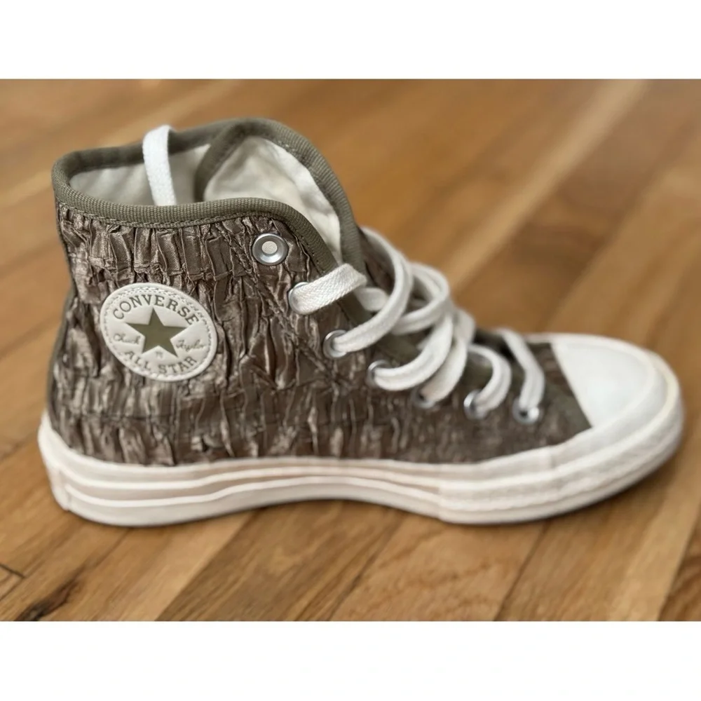 Converse Chuck 70 Satin High Top Green Women's Shoes - Picture 4 of 15